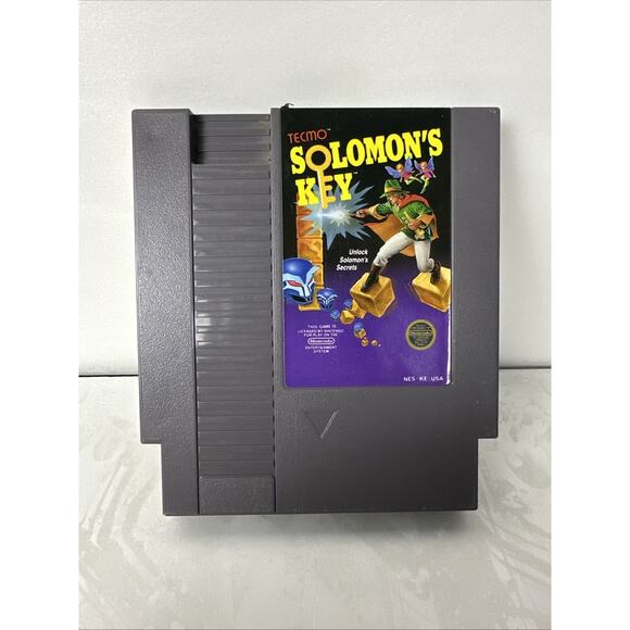 Solomon's Key‎ (Nintendo Entertainment System 1987) NES Cartridge +Dustcover - Picture 2 of 10